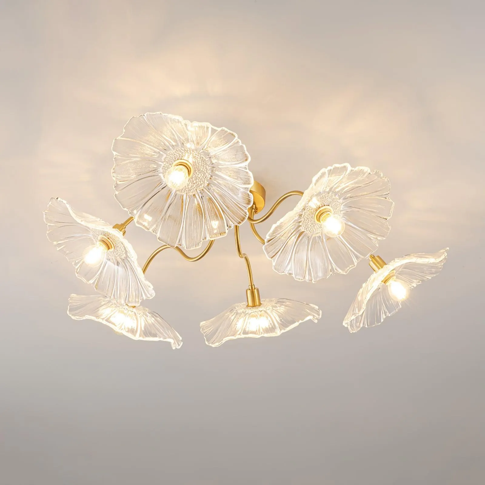 Murano Glass Flowers Ceiling Light P049