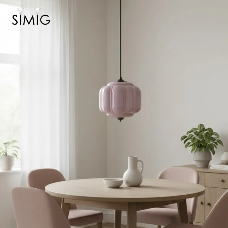 Vintage Cream Glass Pendant Light – Eloise Retro Chandelier S195