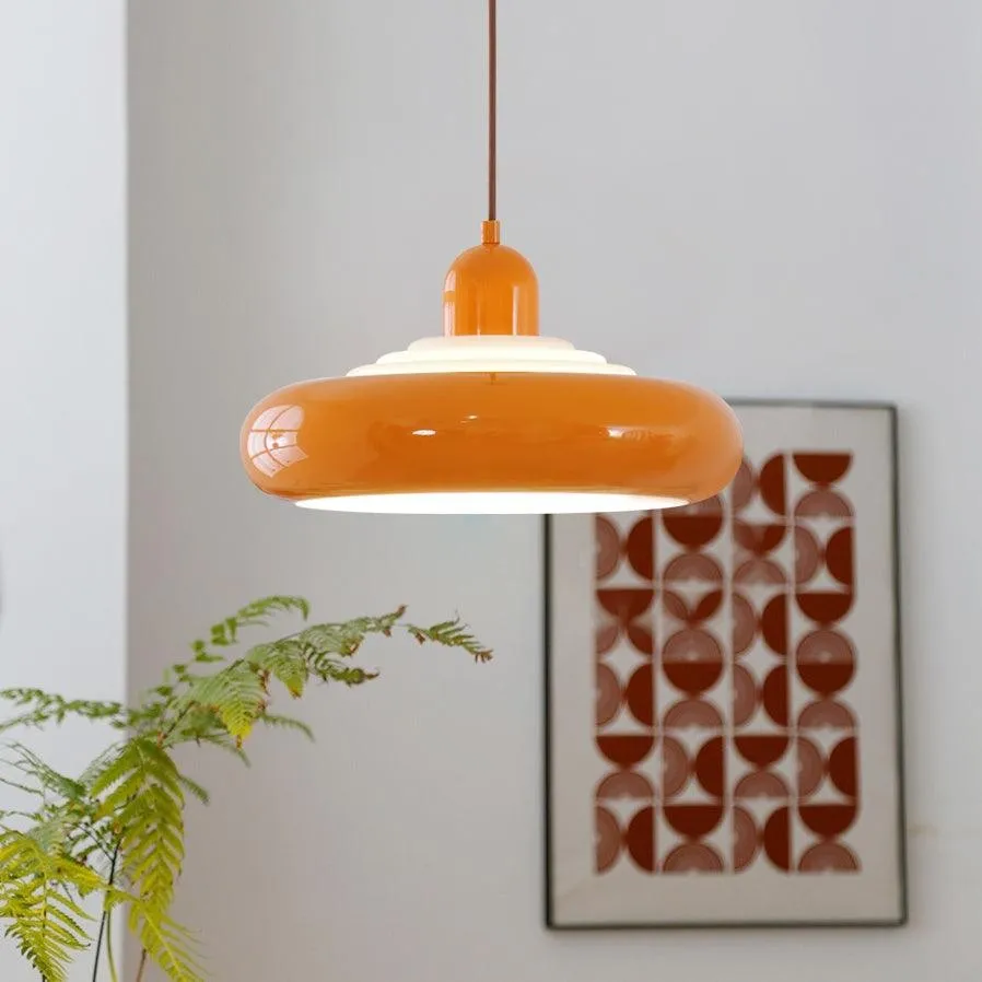 Multi-tiered Round Tower Cream Color Pendant Lamp M488
