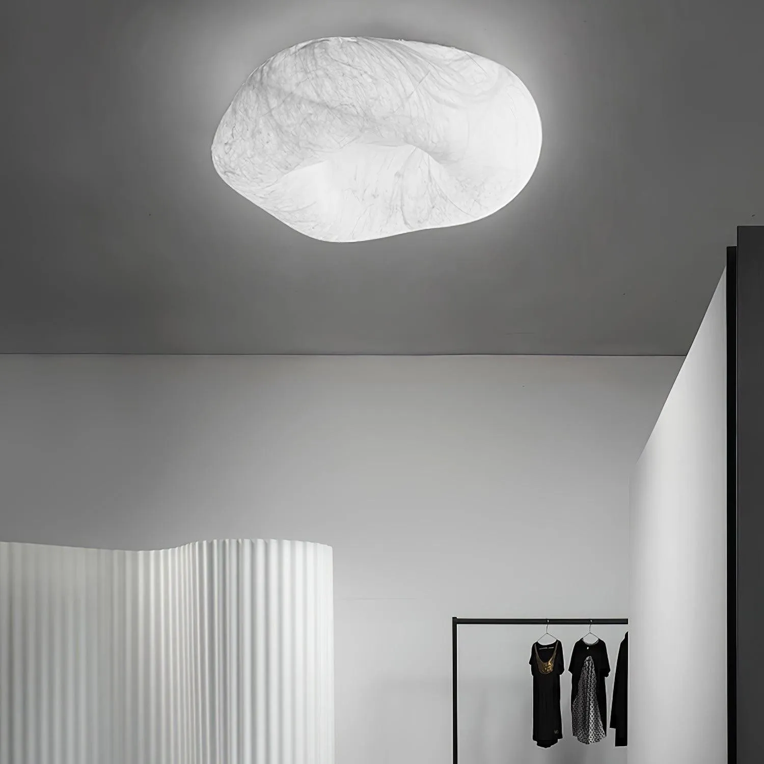 Modern Simple Silk LED Living Room Ceiling Lamp M294