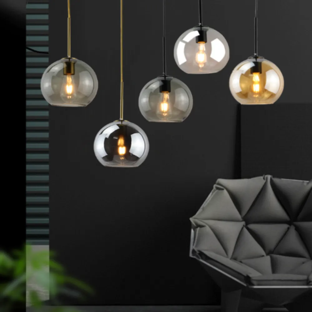 Solara Nordic Spherical Glass Pendant Light D943