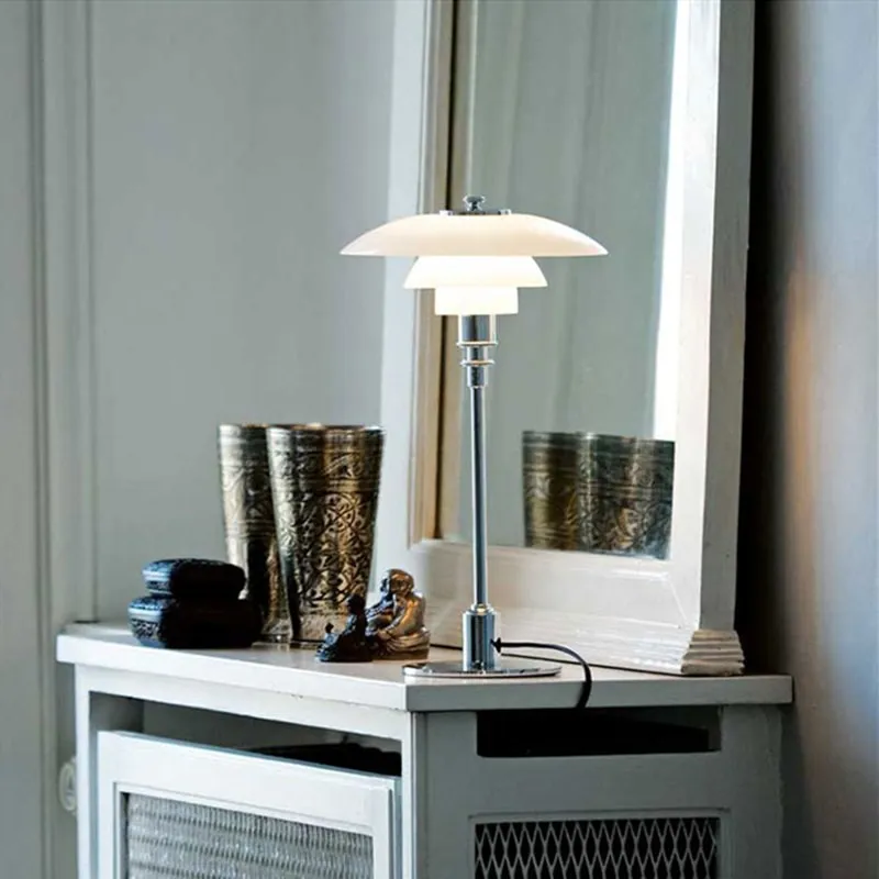 Danish Disc Multilayer Metal Table Lamp
