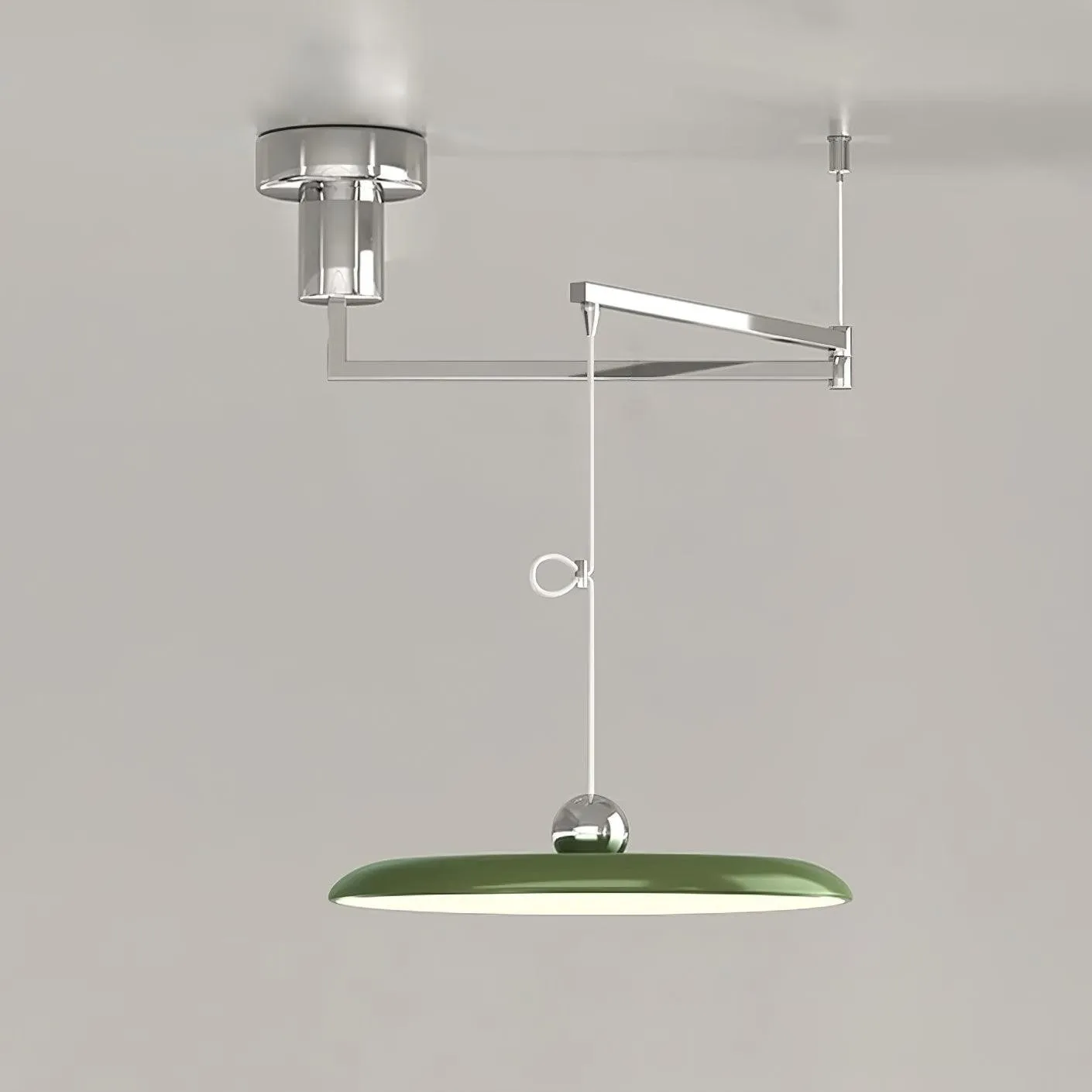 Simple Modern Adjustable Swing Arm Disc Pendant Lamp M110