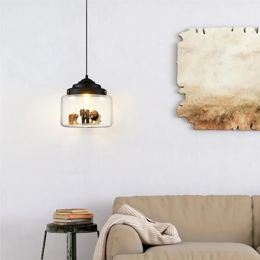 Creative Little Zoo Glass Pendant Light S83