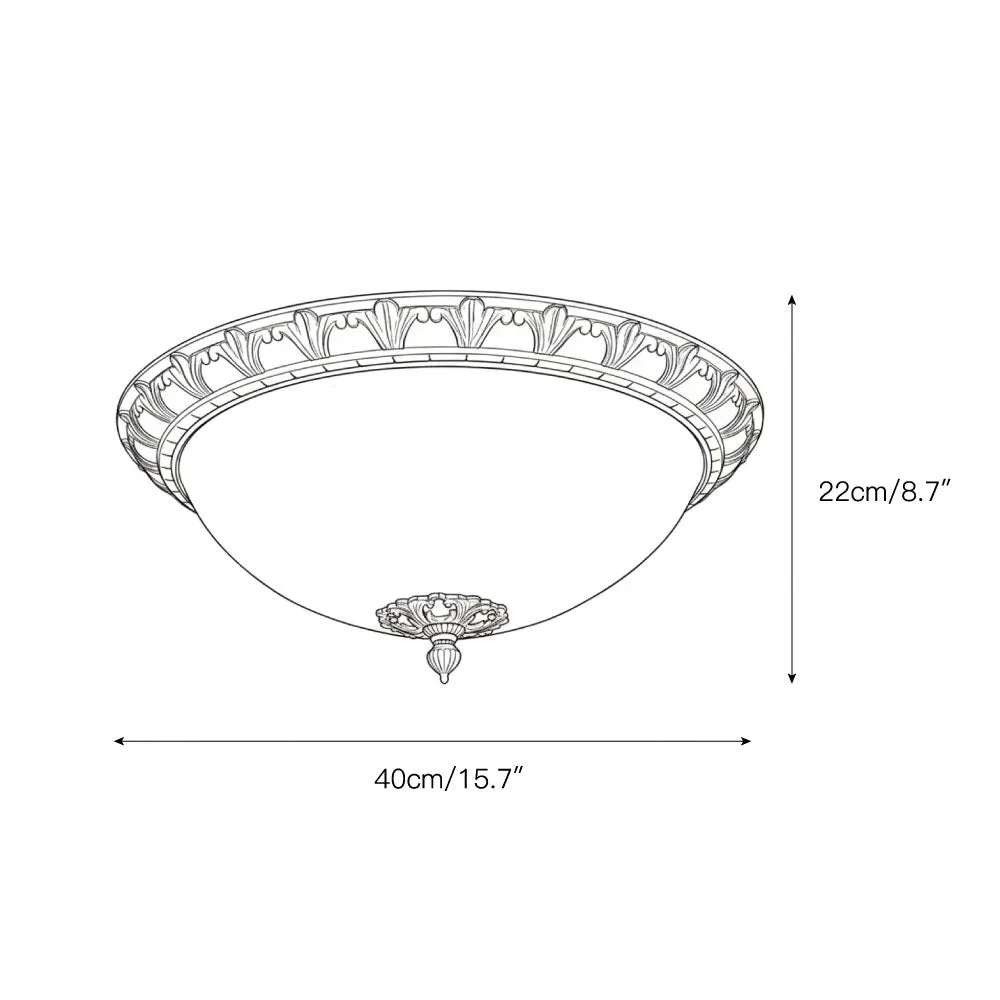 Deltana Flush Ceiling Lamp D737