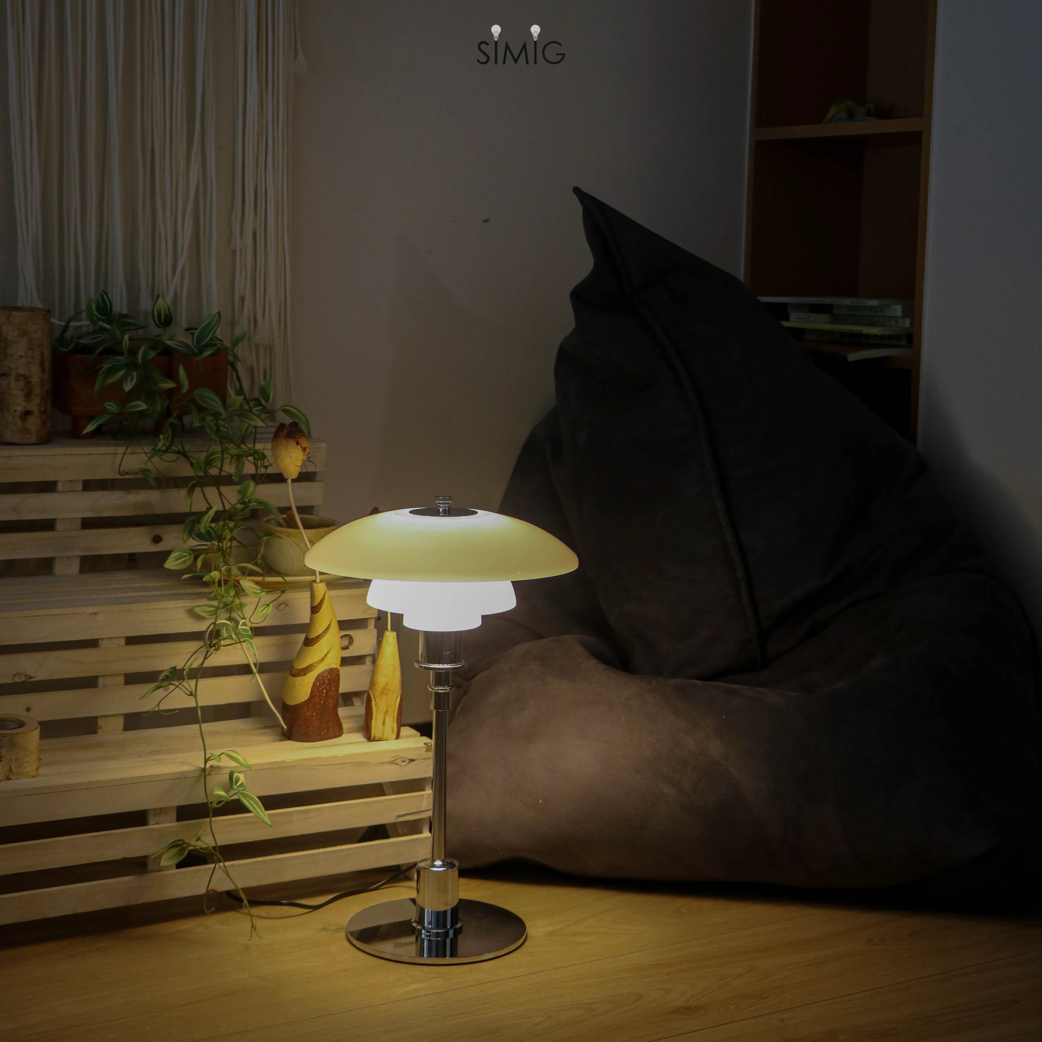 Danish Disc Multilayer Metal Table Lamp