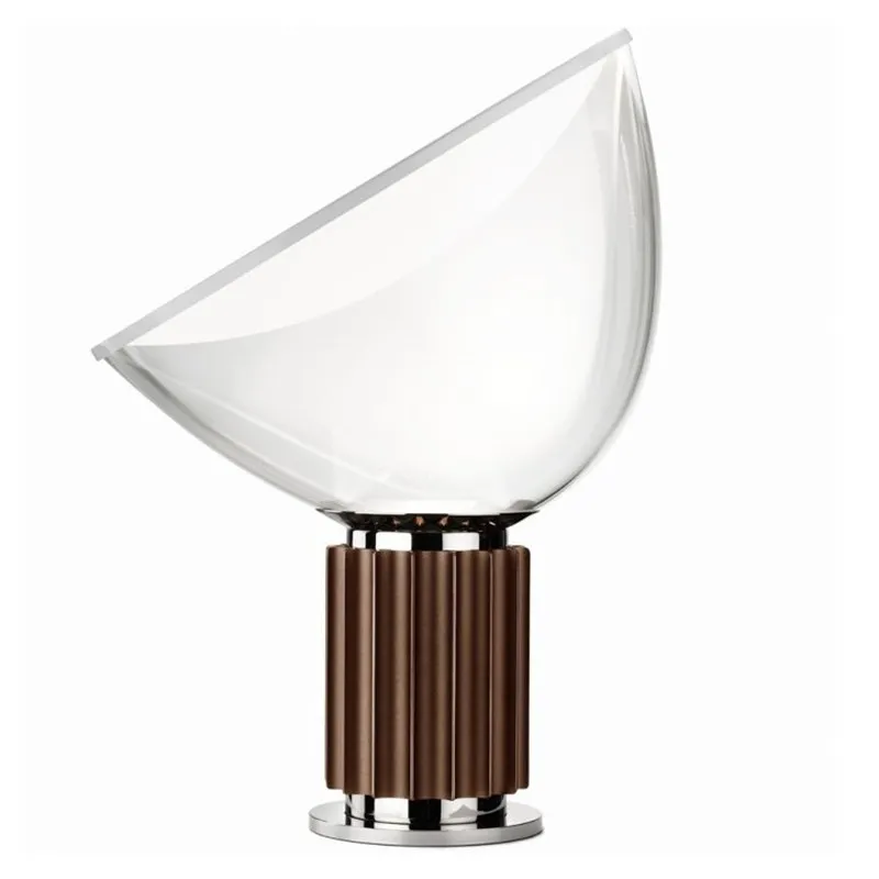 Sculptural Upside Down Glass Table Lamp
