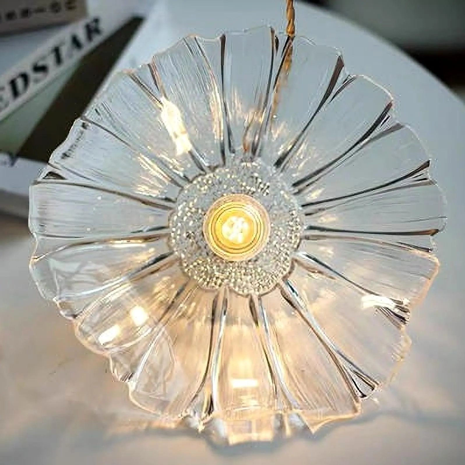 Tiffany Lotus Glass Pendant Light S55