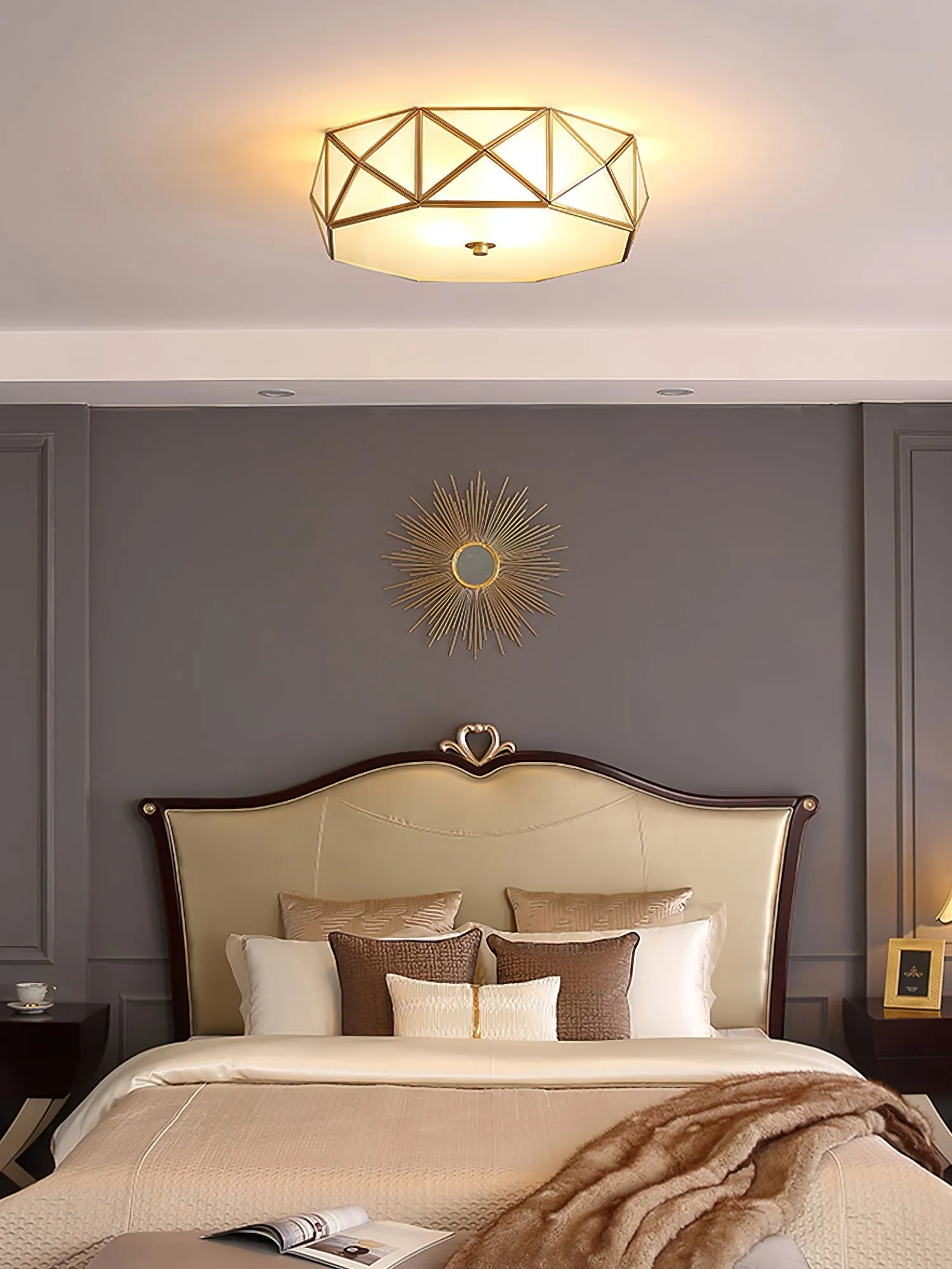 Geometric Shaped Flush Ceiling Light M556