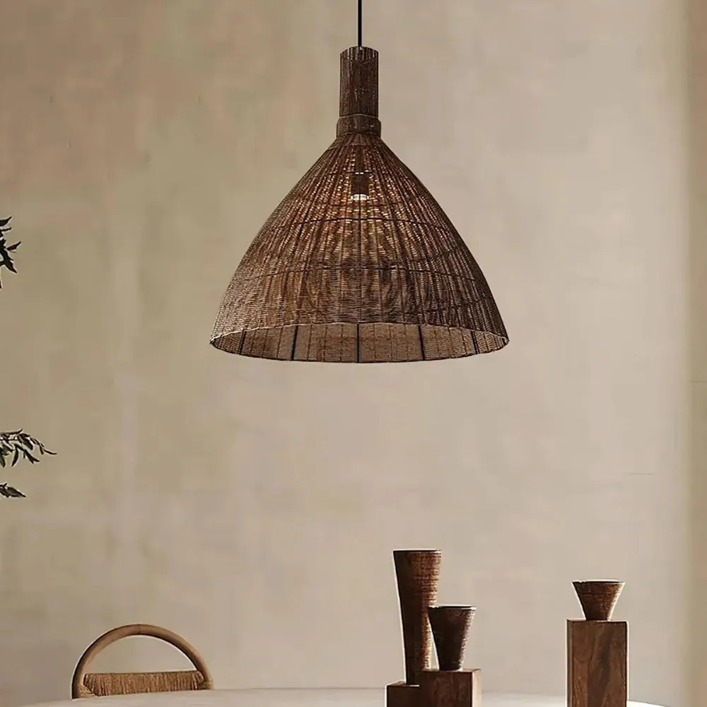 The Rattan Essence of the Islands Pendant Light D826