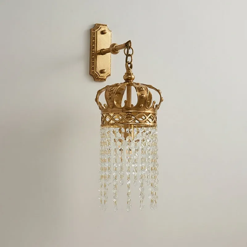 Timon Brass Crown Wall Lamp D745