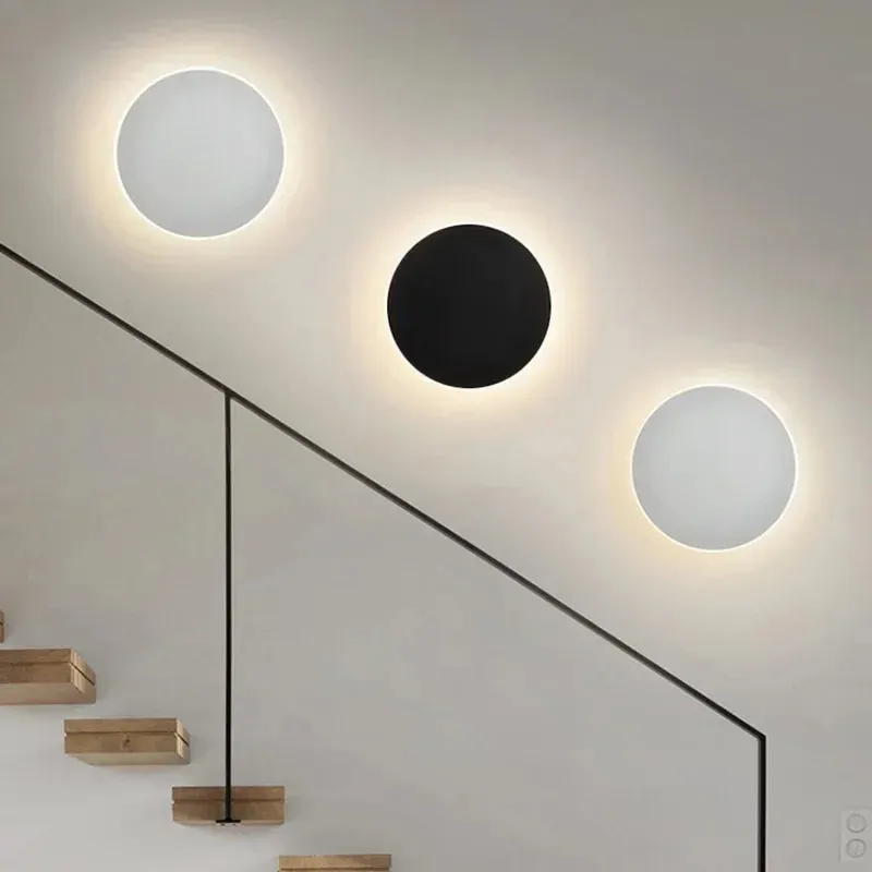 Modern Nordic Round Aluminum Minimalist LED Wall Light D767