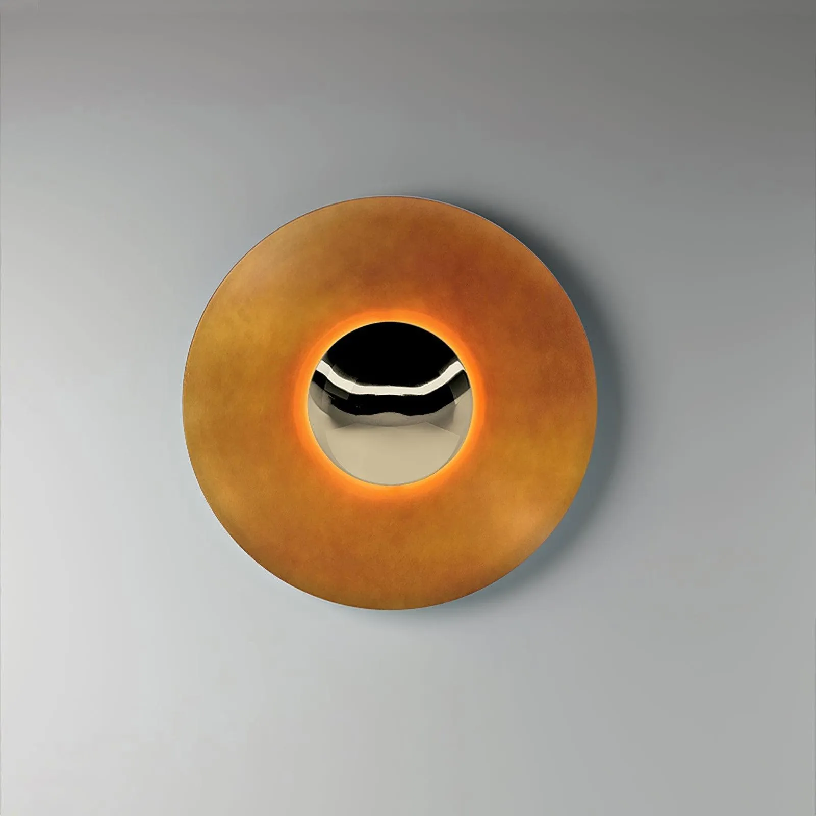 Simplicity Round Ginger Glow Wall Light S188