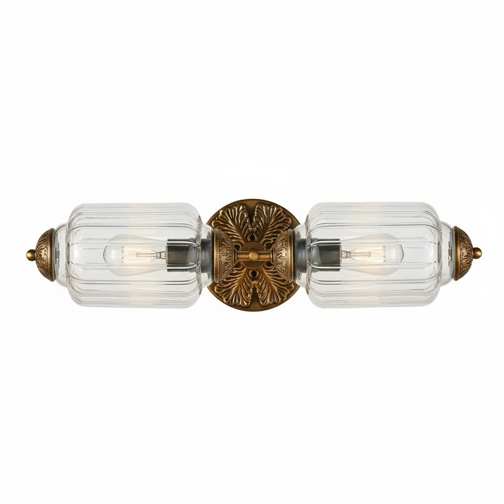 Eloise Pumkin Glass Vanity Sconce G51