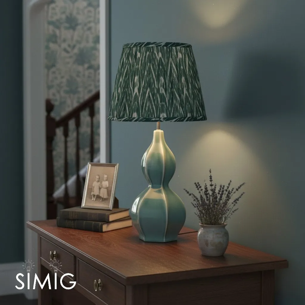 Thalune Table Lamp in Seaweed Ceramic - Sculptural Coastal Glow for Bedrooms and Living Rooms T593
