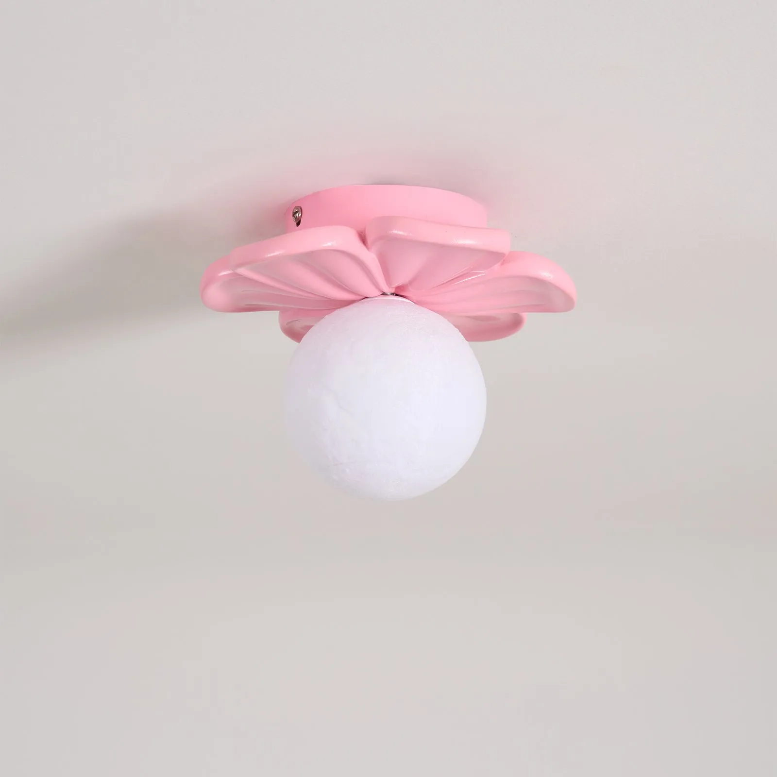 Cream Bloom Flower Ceiling Lamp D408