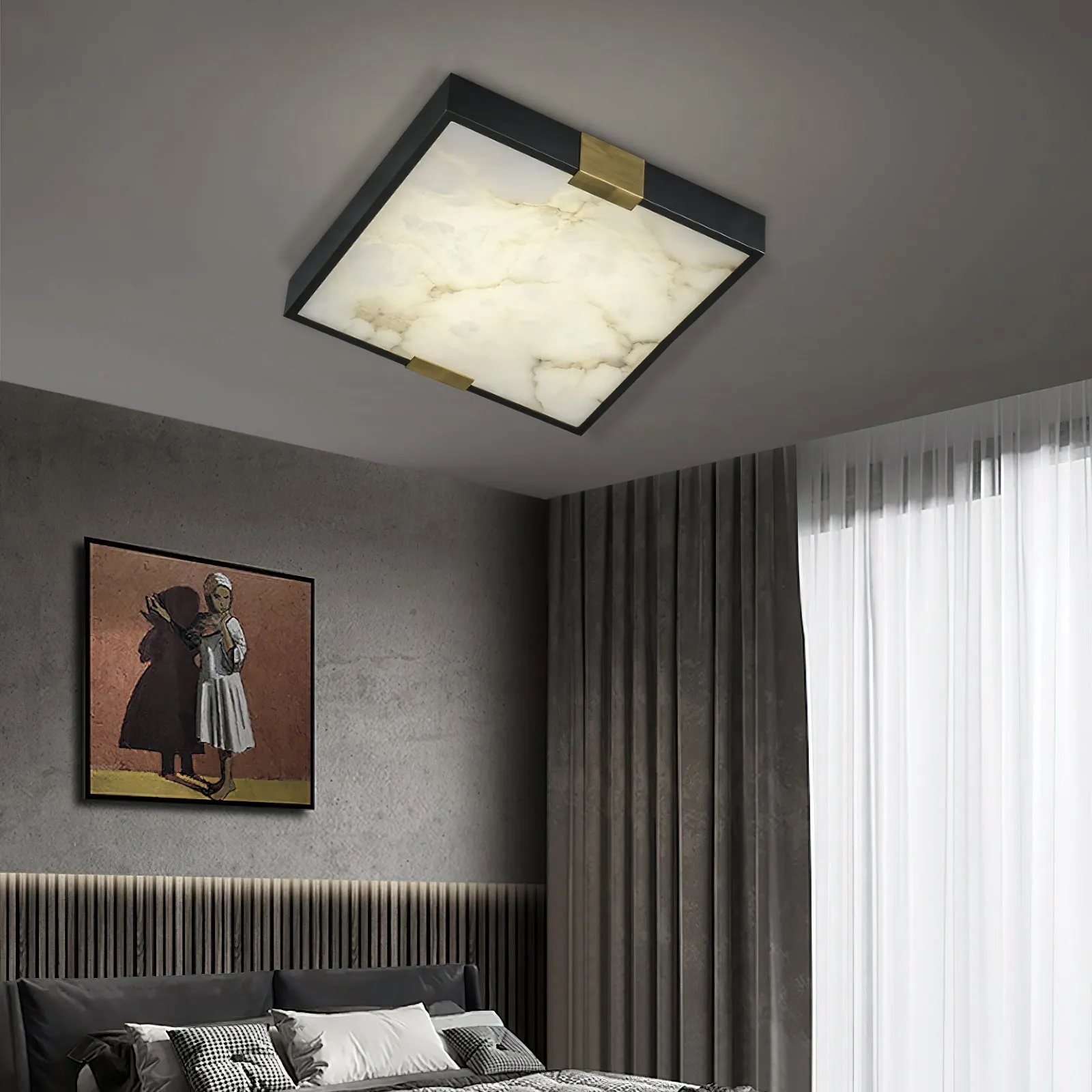 Lucien Alabaster Ceiling Light D432
