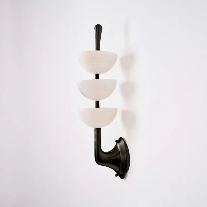 Triple Alabaster Wall Lamp D565