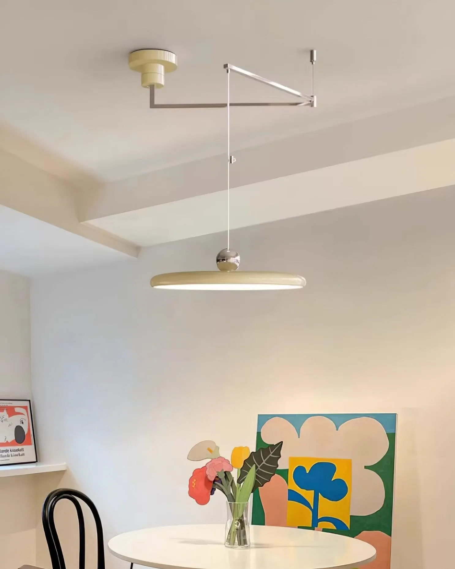 Simple Modern Adjustable Swing Arm Disc Pendant Lamp M110