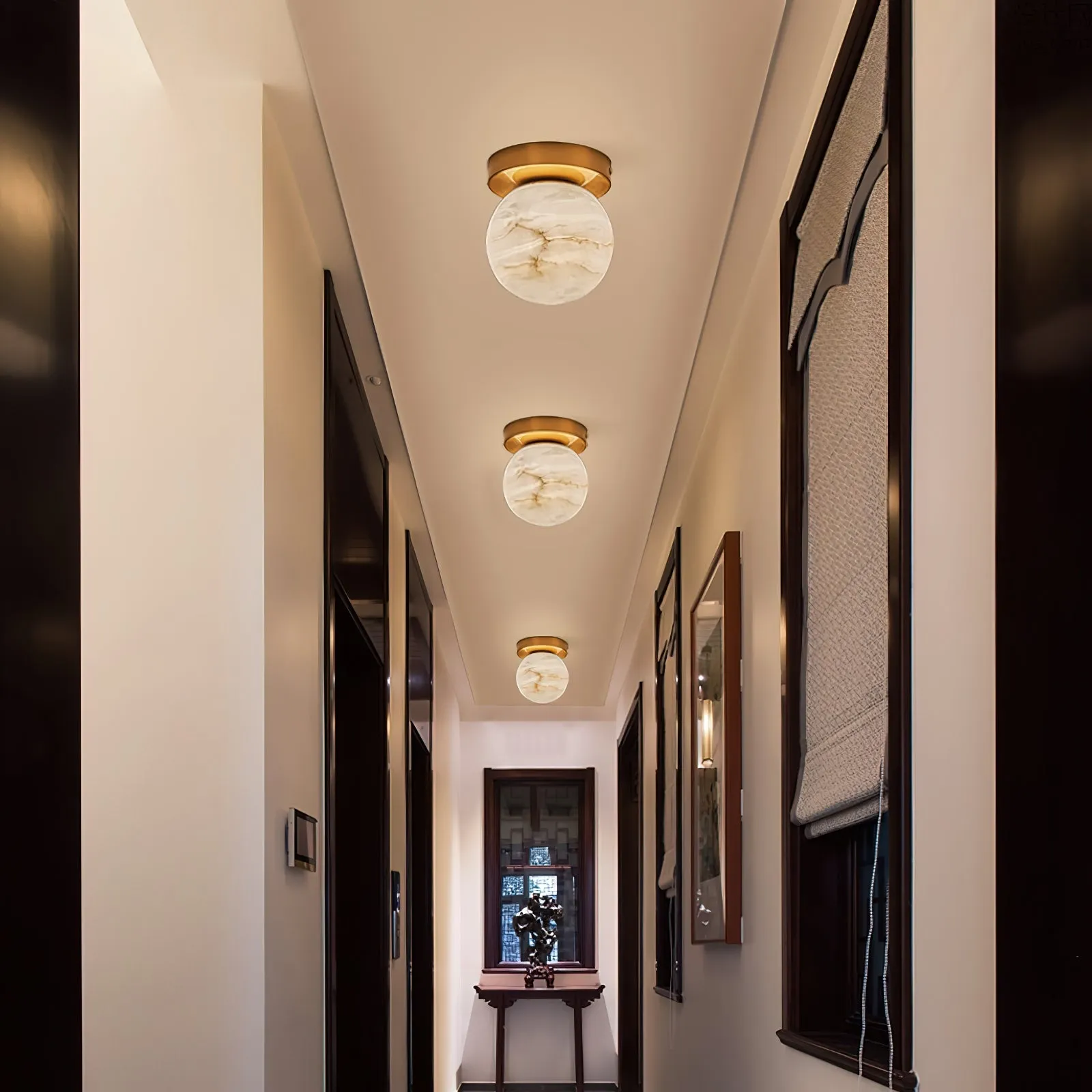 Melange Alabaster Ceiling Light D496