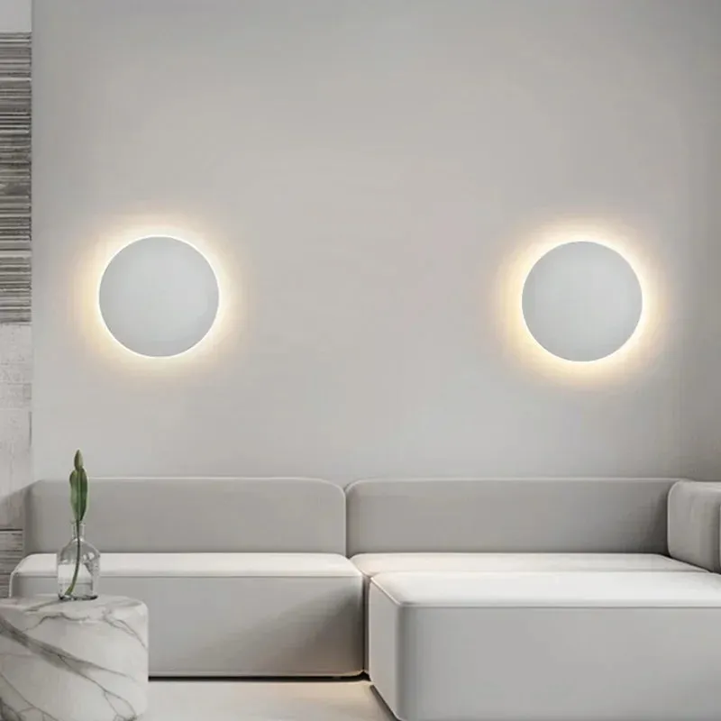 Modern Nordic Round Aluminum Minimalist LED Wall Light D767