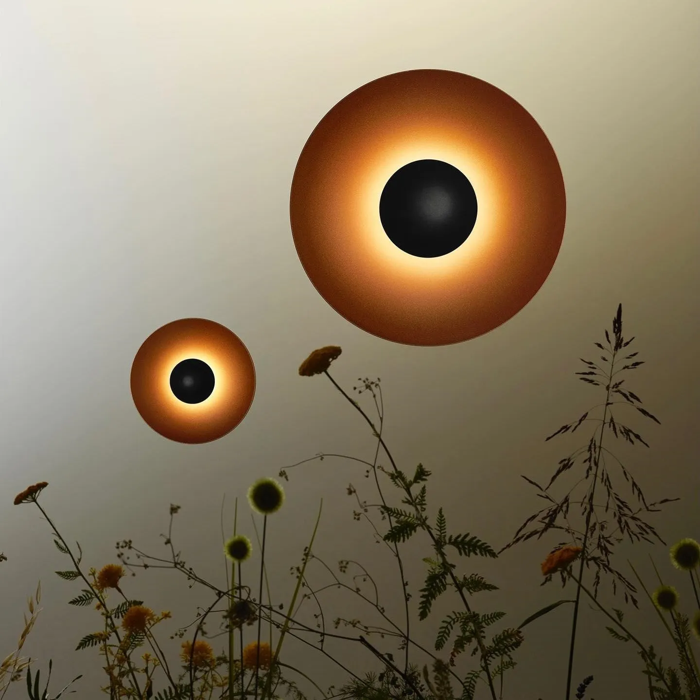 Simplicity Round Ginger Glow Wall Light S188