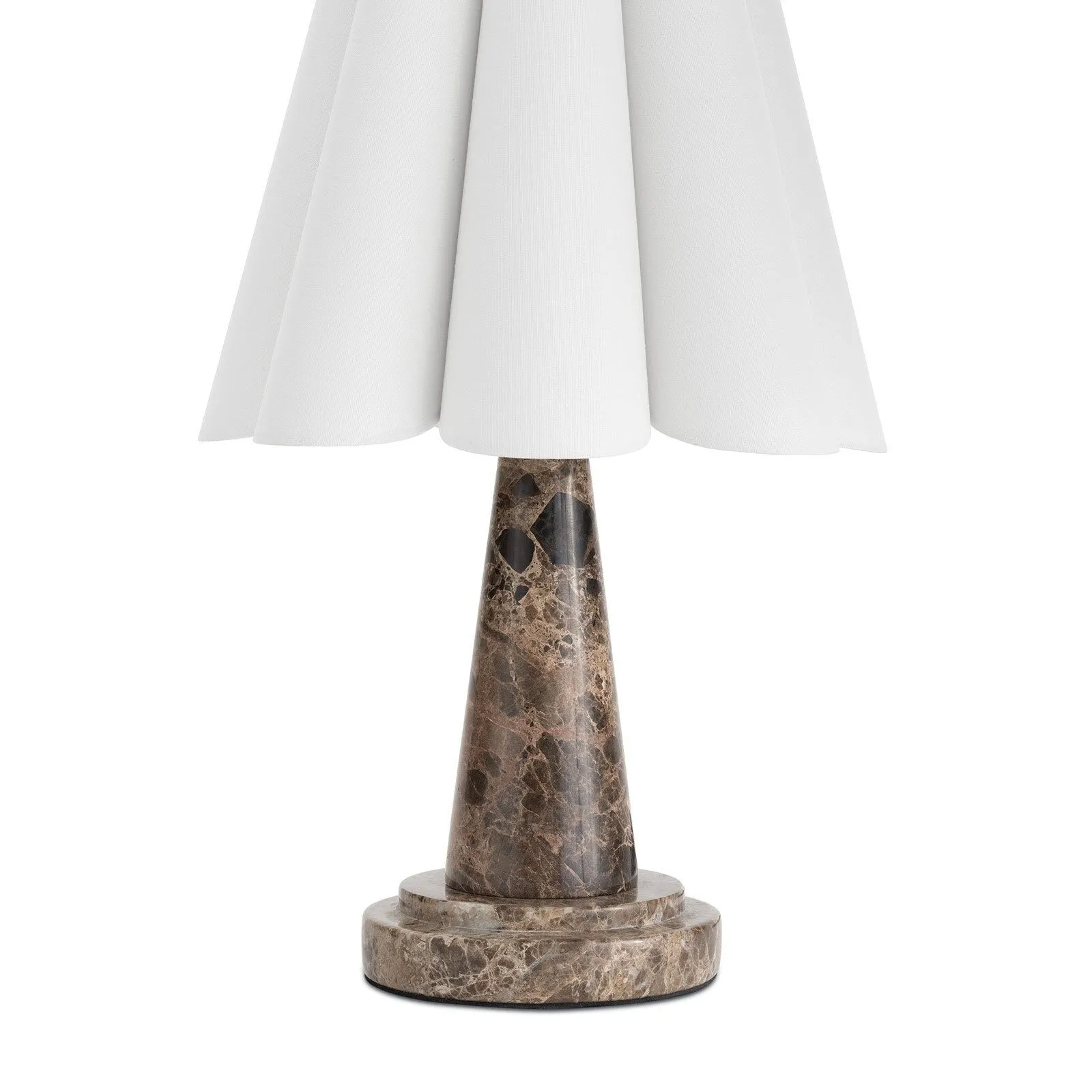 Shadon Marble Pleated Table Lamp D680