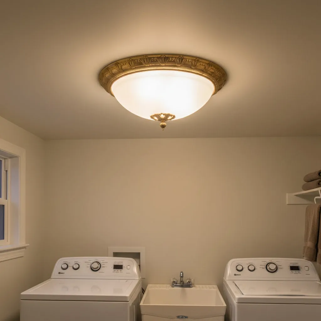 Deltana Flush Ceiling Lamp D737