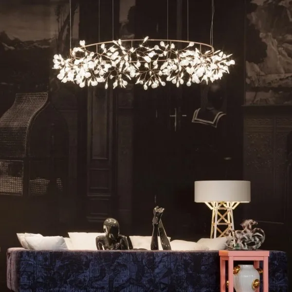 Scandinavian Branching LED Chandelier for Living Room