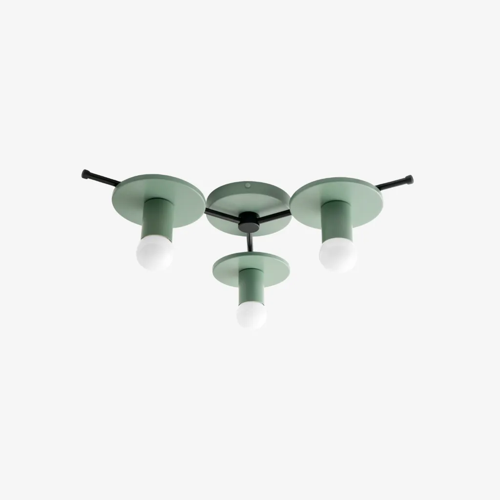 Radiro Globe Colorful Ceiling Light-3 Light Minimalist Fixture T295