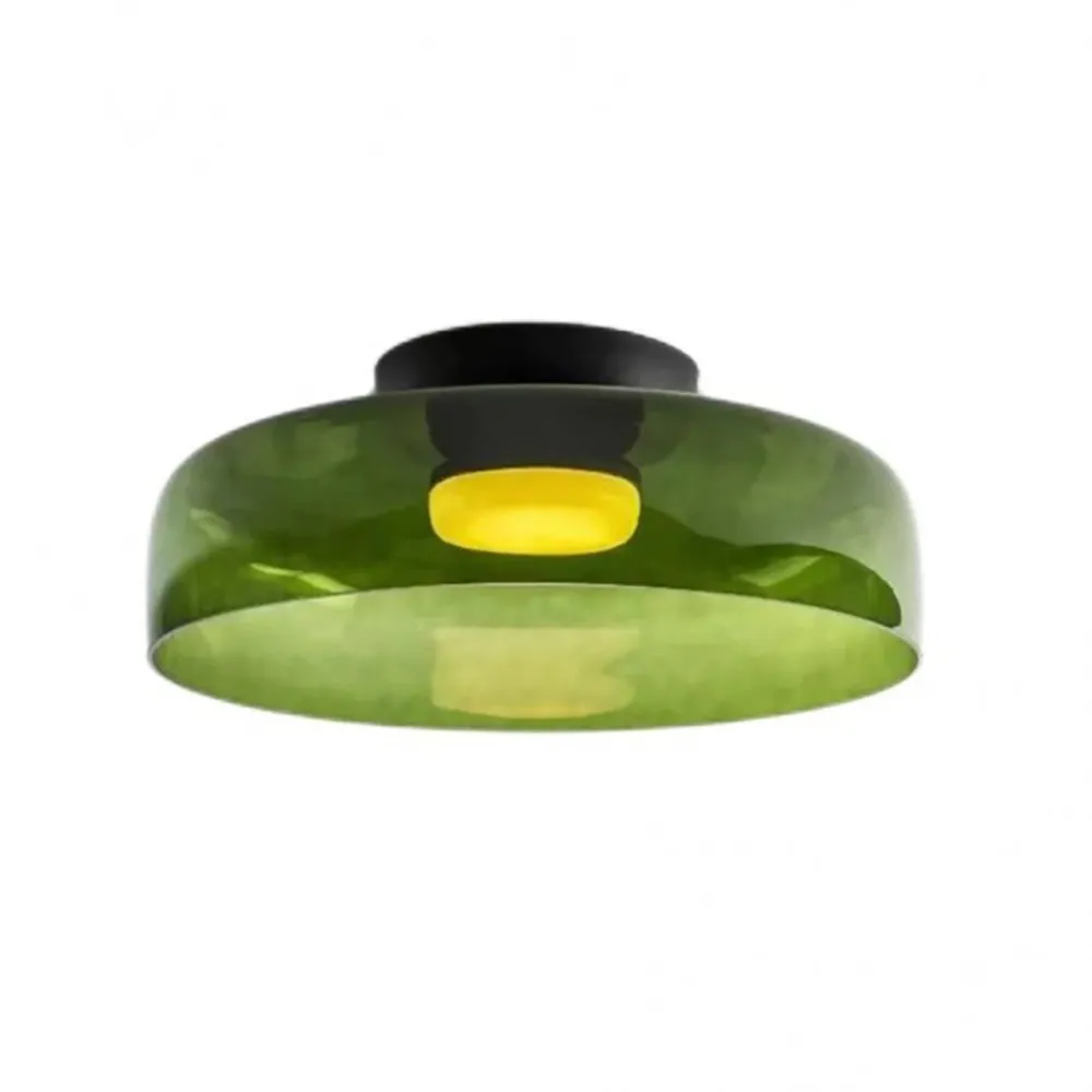 Nordic Morandi Glass Bowl Shaped Ceiling Lamp S144