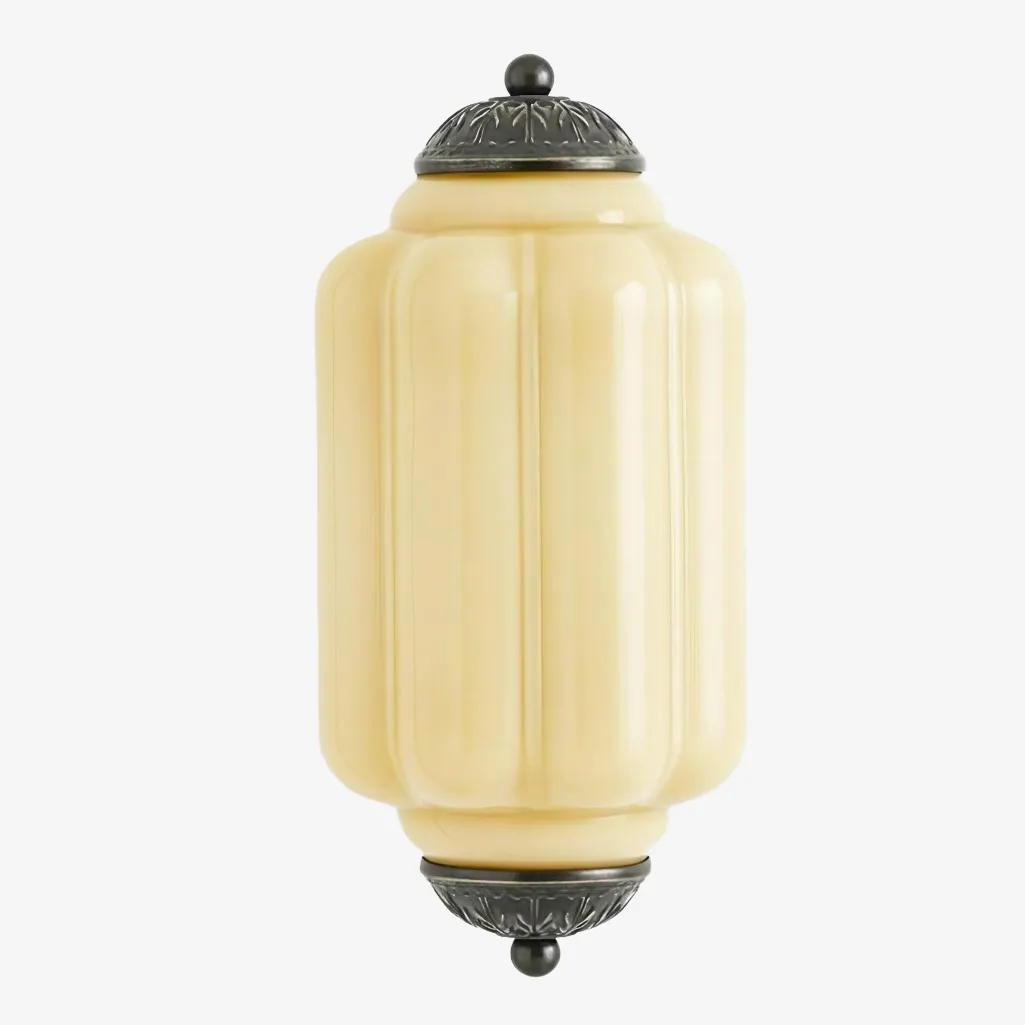 Eloise Brass Wall Sconce – Elegant Milk Glass Vintage Lighting T290