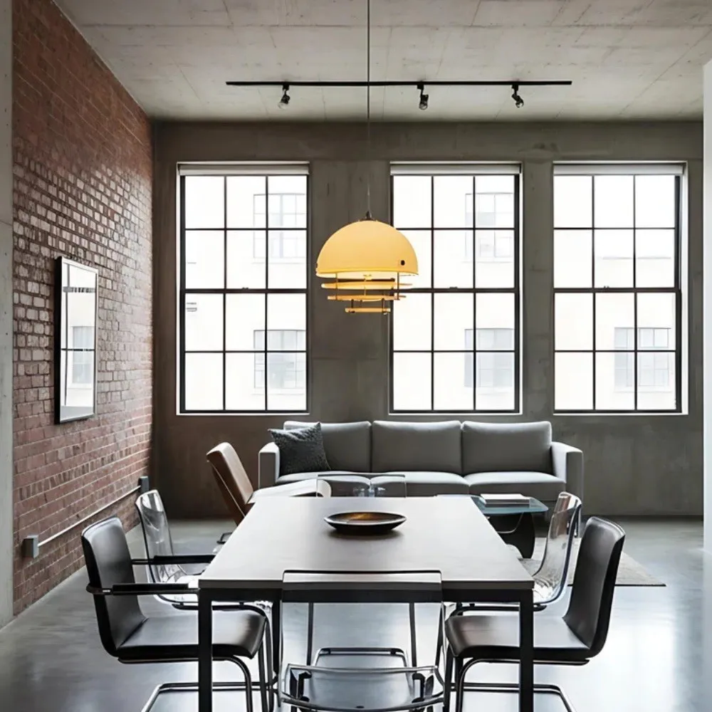 Bauhaus Sunset Ambient Pendant Lamp - Glass Acrylic Pendant Lamp S192