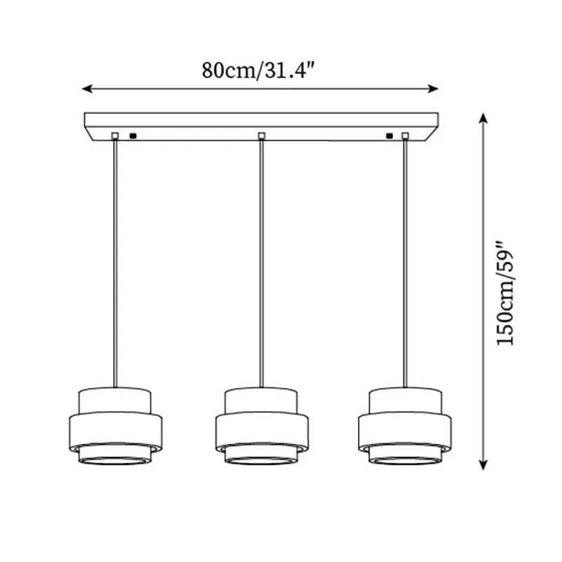 Cylinder Travertine Pendant Lamp M271