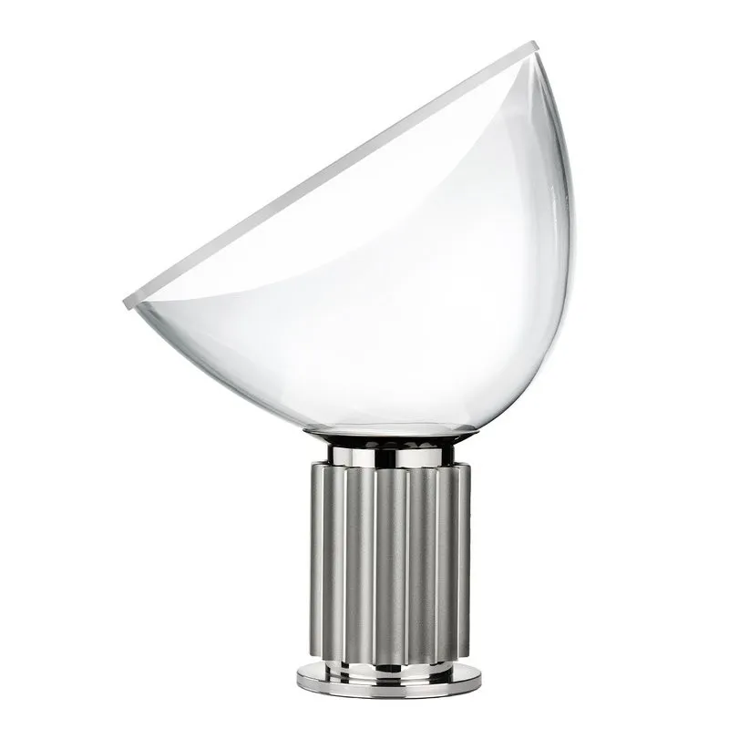 Sculptural Upside Down Glass Table Lamp