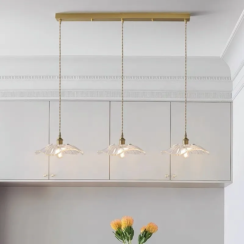 Tiffany Lotus Glass Pendant Light S55