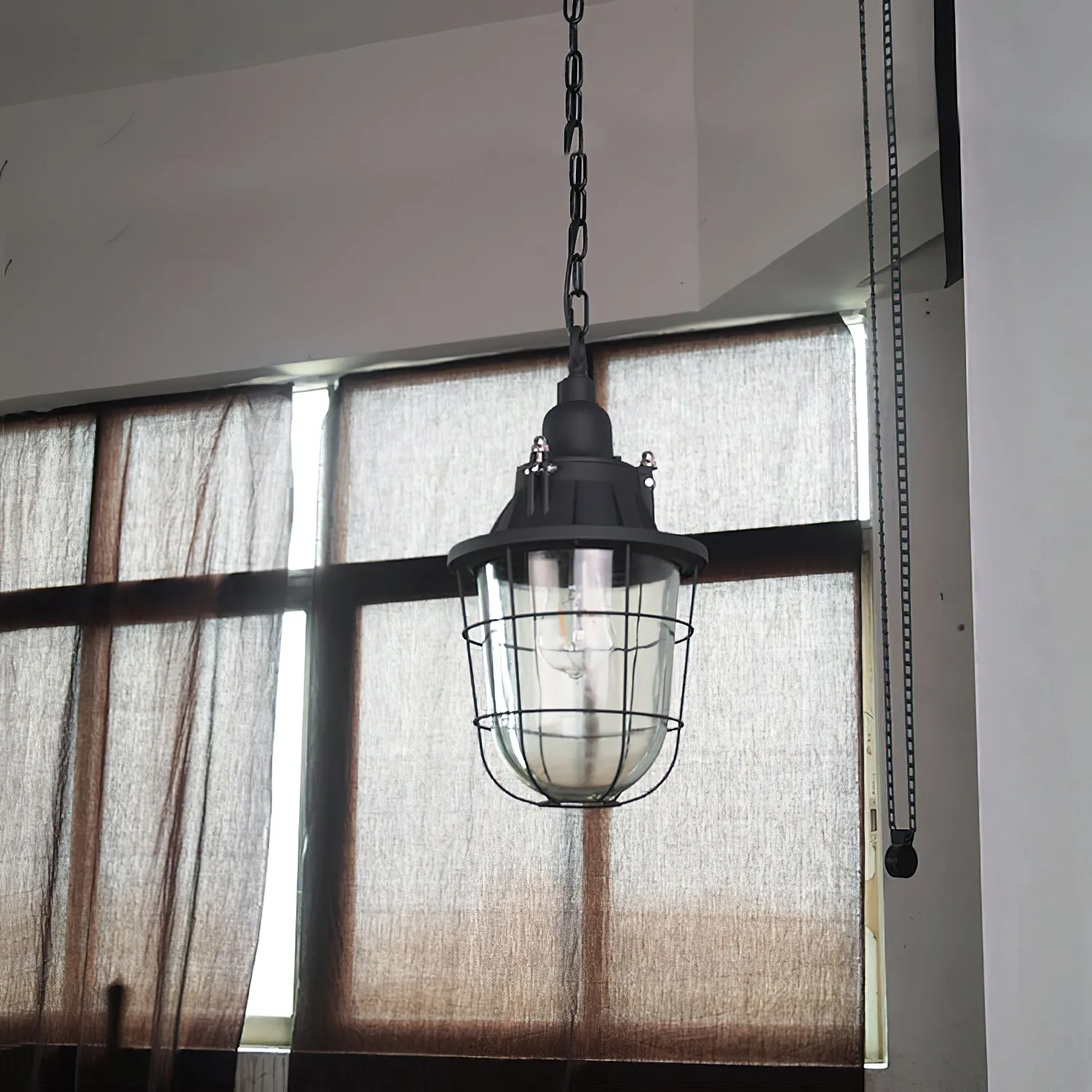 Bulkhead Cage Pendant Light D629