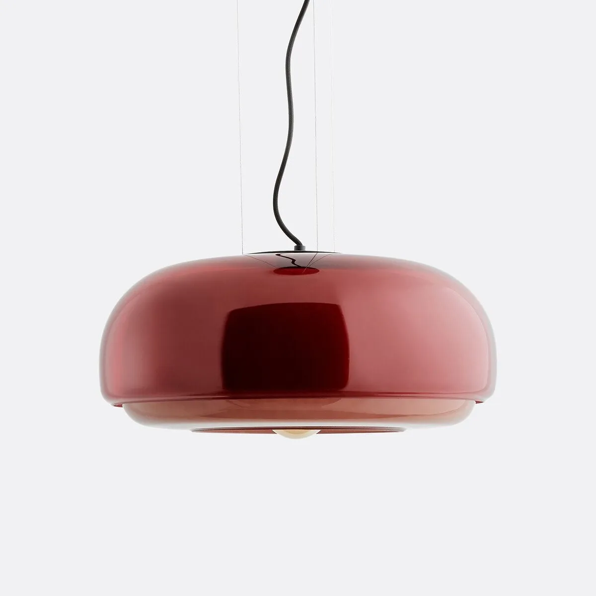 Clinco Modern Mushroom Pendant Light - Colored Glass Hanging Light T418