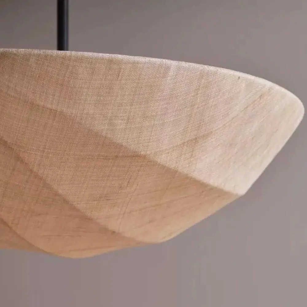 The Wabi-Sabi Canvas Linen Ceiling Light D783