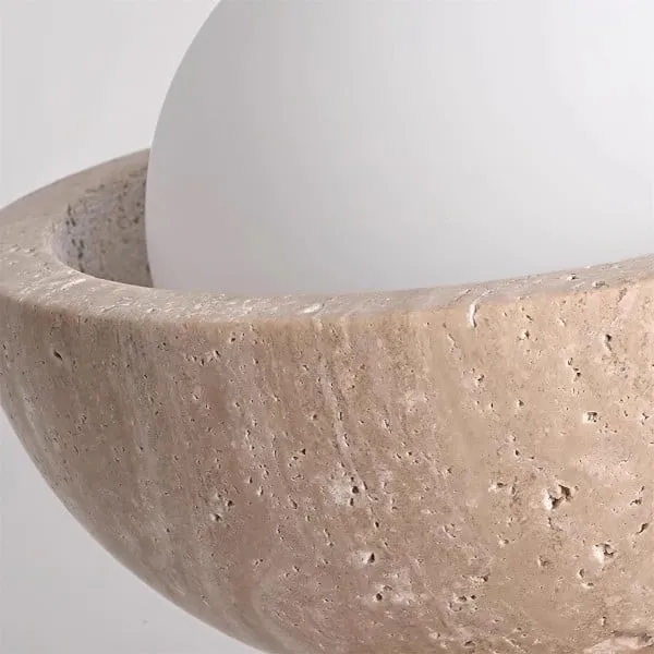 Travira Ceiling Light Textured Bowl Design Flush Mount Ceiling Lamp - Organic Style for Living Rooms T493