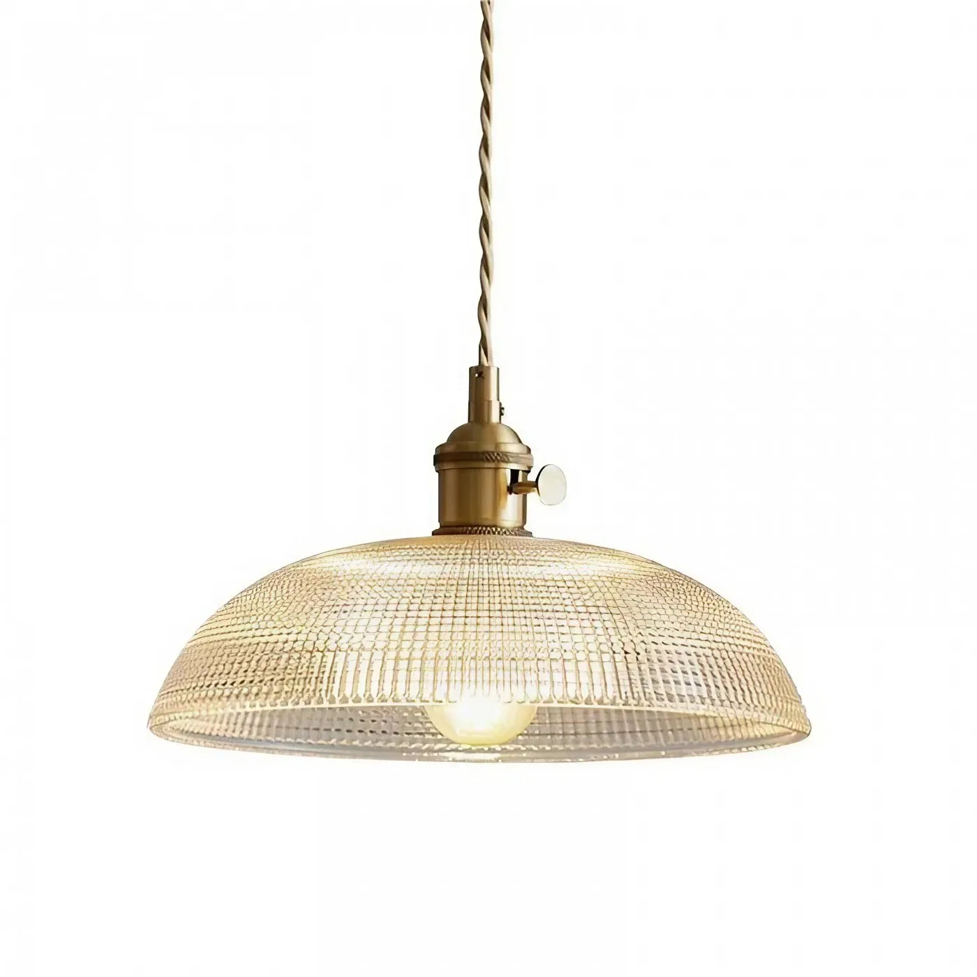 Velaris Vintage Copper Bowl Glass Pendant Light S96