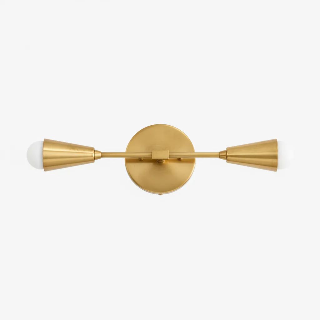 Mobilux Line Minimalist Vanity Light Fixture - Mid Century Bathroom Sconce T315