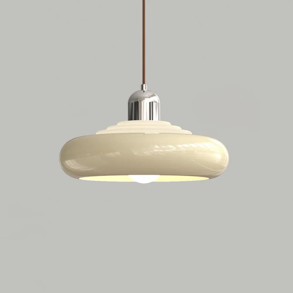 Multi-tiered Round Tower Cream Color Pendant Lamp M488
