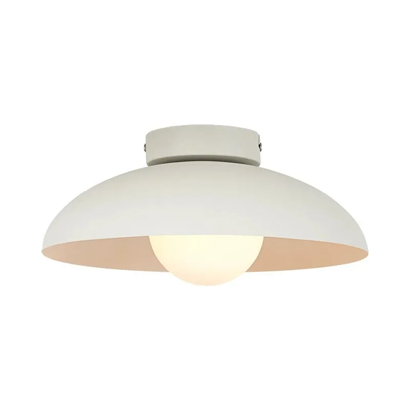 Matte Black Glass Dome Ceiling Lamp M553