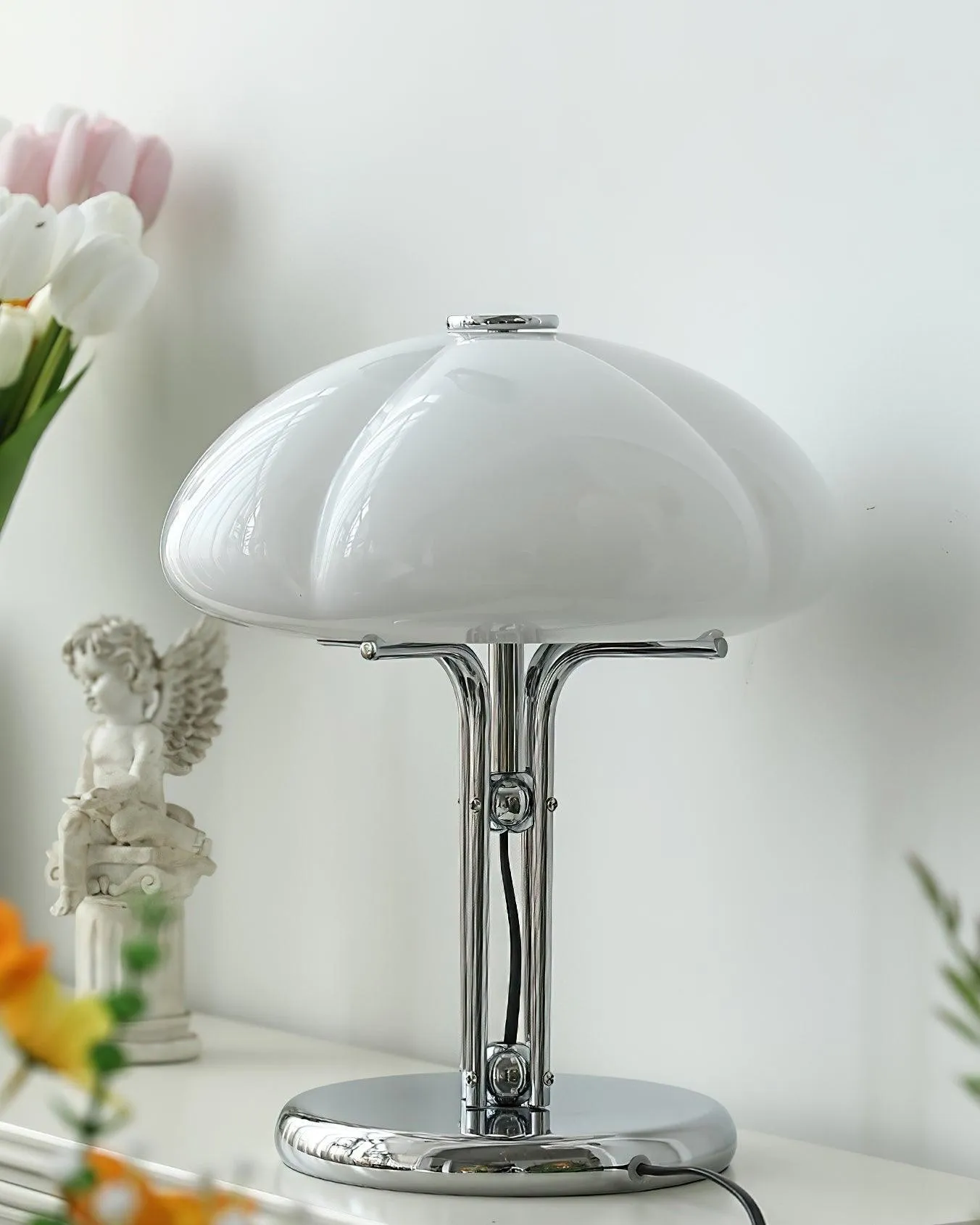 High-Grade Bedroom Bedside Mushroom Glass Table Lamp M277