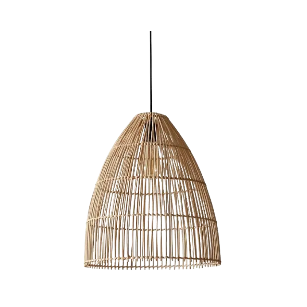 Runa Boho Rattan Pendant Light D831