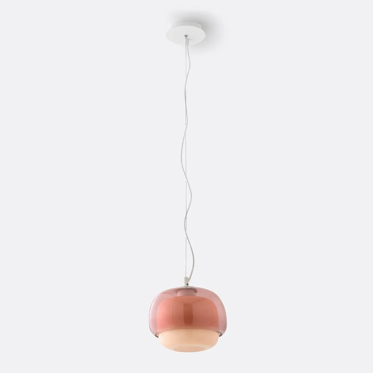 Clinco Modern Mushroom Pendant Light - Colored Glass Hanging Light T418