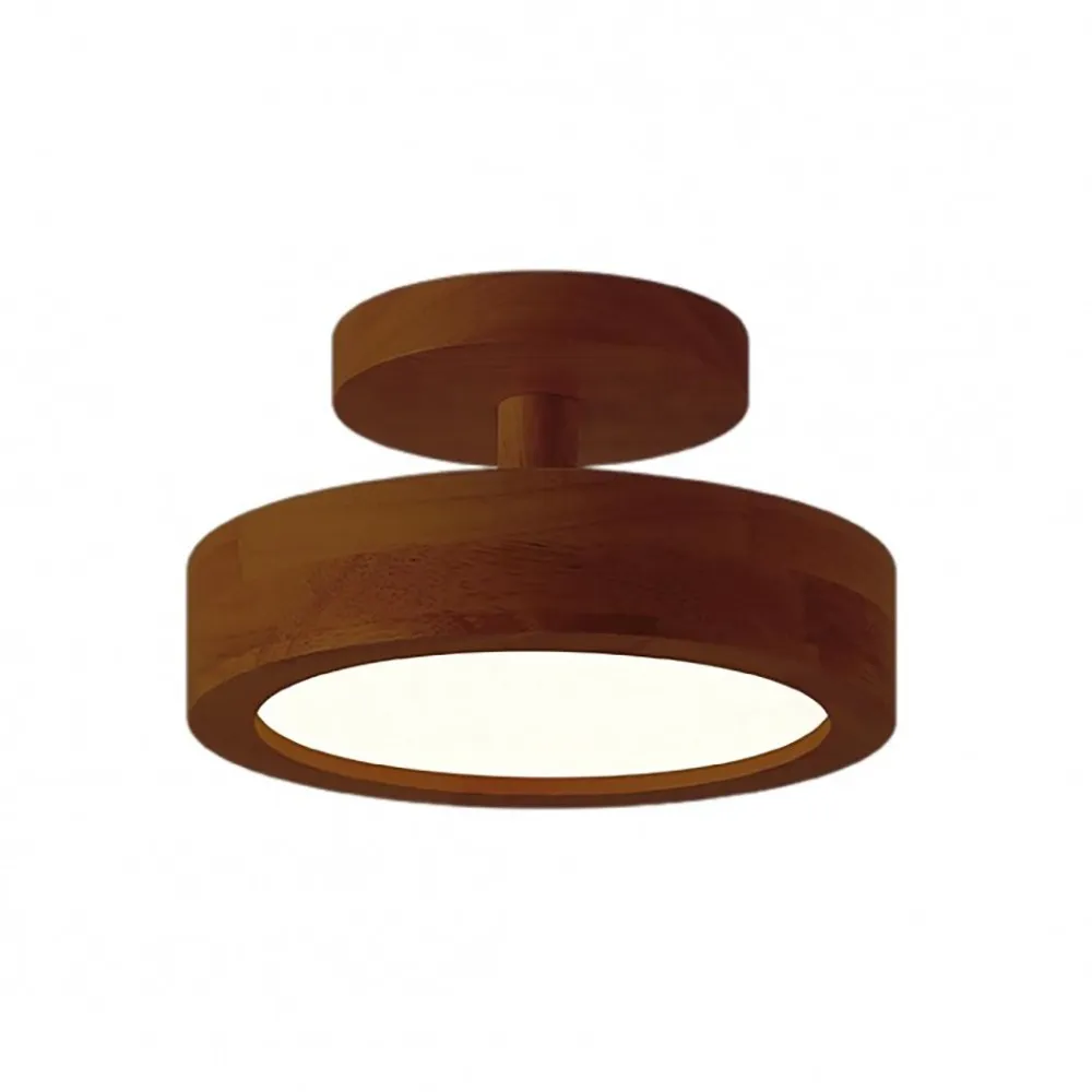 Nordic Macaroon Wooden Round Ceiling Lamp S82