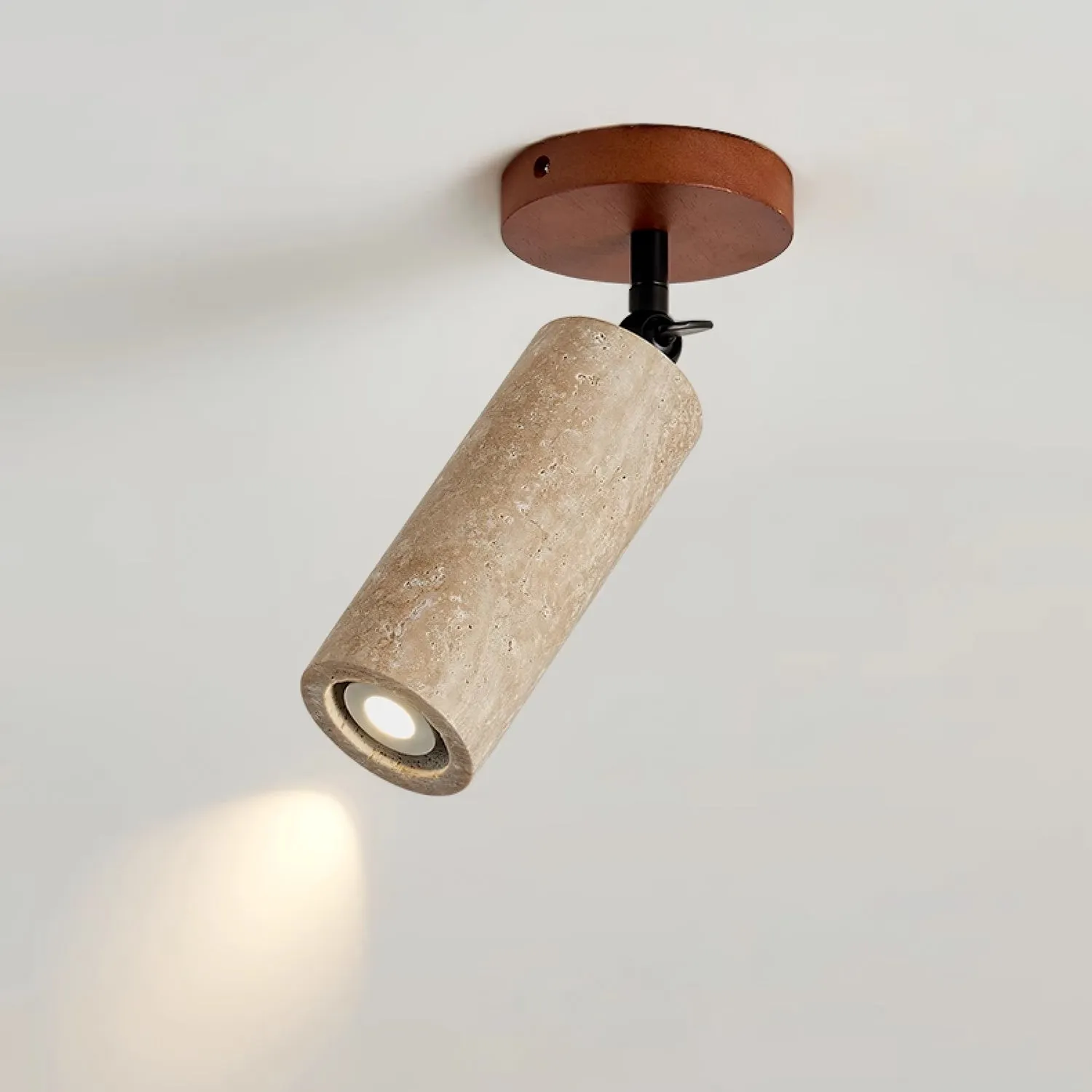Wabi-Sabi Travertine Adjustable Wall Lamp M04