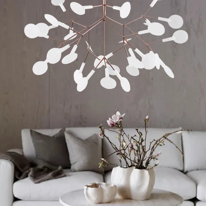 Scandinavian Branching LED Chandelier for Living Room